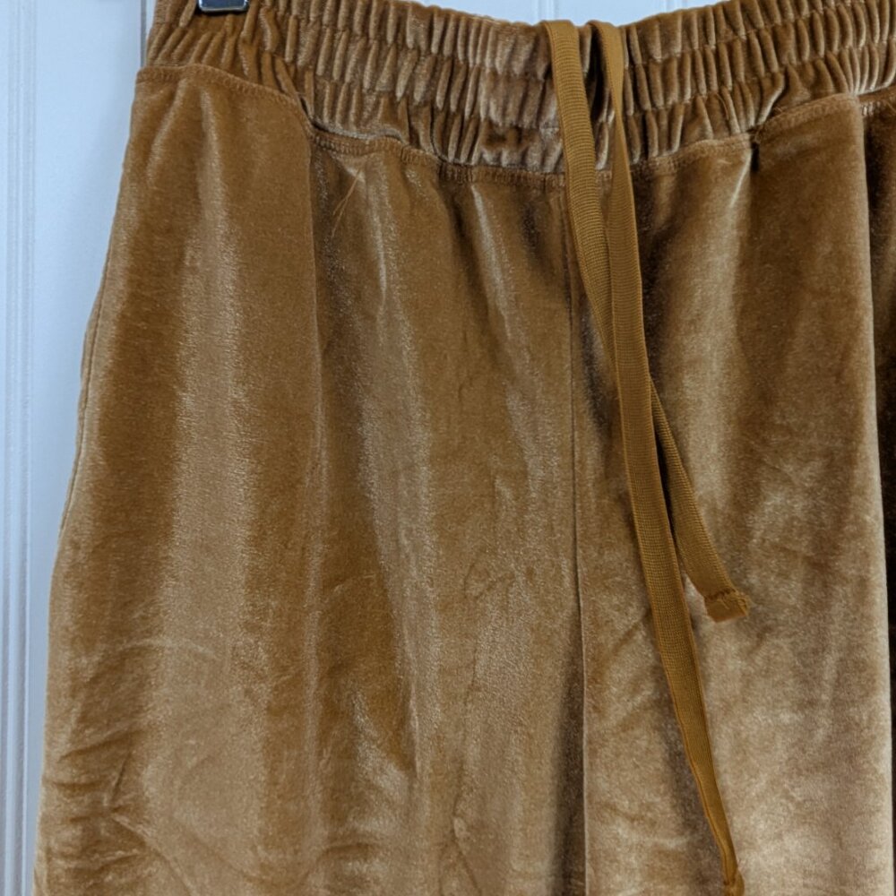 Fabletics NWT Gold Luxe Velour Elastic Waist Tapered Leg Jogger S - Picture 6 of 7